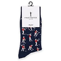 Shanker Golf Socken - Lustige wütende Golfersocken - Lustiges Golfgeschenk für Männer - 1 Paar pro Packung - Größe 44-47 Socken, Blau, 43-47 EU