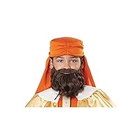 California Costumes Wise Man Child Beard and Moustache (Brown)