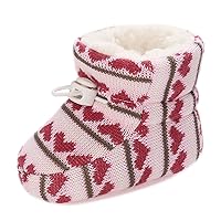 Baby Booties Newborn Infant Hand Knitting Crochet Boy and Girl Cozy Shoes Toddler First Walk Non-Slip Stay On Boots Crib Shoes
