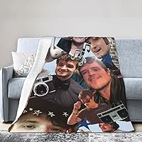 Josh Actor Hutcherson Collage Blanket Hutcherson Photo 3D Printed Plush Throw Blanket for Bed Couch Living Room Bedroom Home Decor Actor Fan Gift 50x40 in