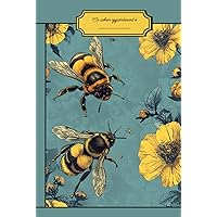 Notebook Abeille Royale thème 2: 6x9 inch ° mixed pages ° hard cover (Italian Edition)