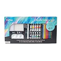 Acrylic Collector's Kit - 43 Pieces of Paints & Colored Pencils (41527MN8)