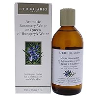 L'Erbolario Aromatic Rosemary Water - Toner for Oily and Combination Skin Types - Adds Moisture to Skin - Removes Impurities - Can be Used on Regular Basis - Silicone and Paraben Free - 6.7 oz