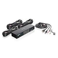 IOGEAR 4-Port HDMI Multimedia KVM Switch with Audio, USB 2.0 Hub and HDMI KVM w/Full Set of Cables, (GCS1794 TAA Compliant)