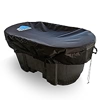 100 Gallon Oval Stock Tank Cover Ice Water Therapy Ice Bath Cover Cold Water Cover 100 Gallon Oval Stock Tank Waterproof Rip Proof Tough Keeps Tanks Clean