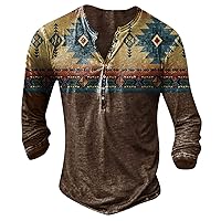 Men Casual Large Size Pullover Tops 3D Digital Print Long Sleeve Retro V Neck Tshirt Fashion Loose Sweatshirt