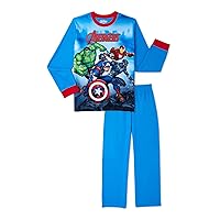 Marvel Boys Avengers 2 Piece Pajamas Sleep Set (8) Blue