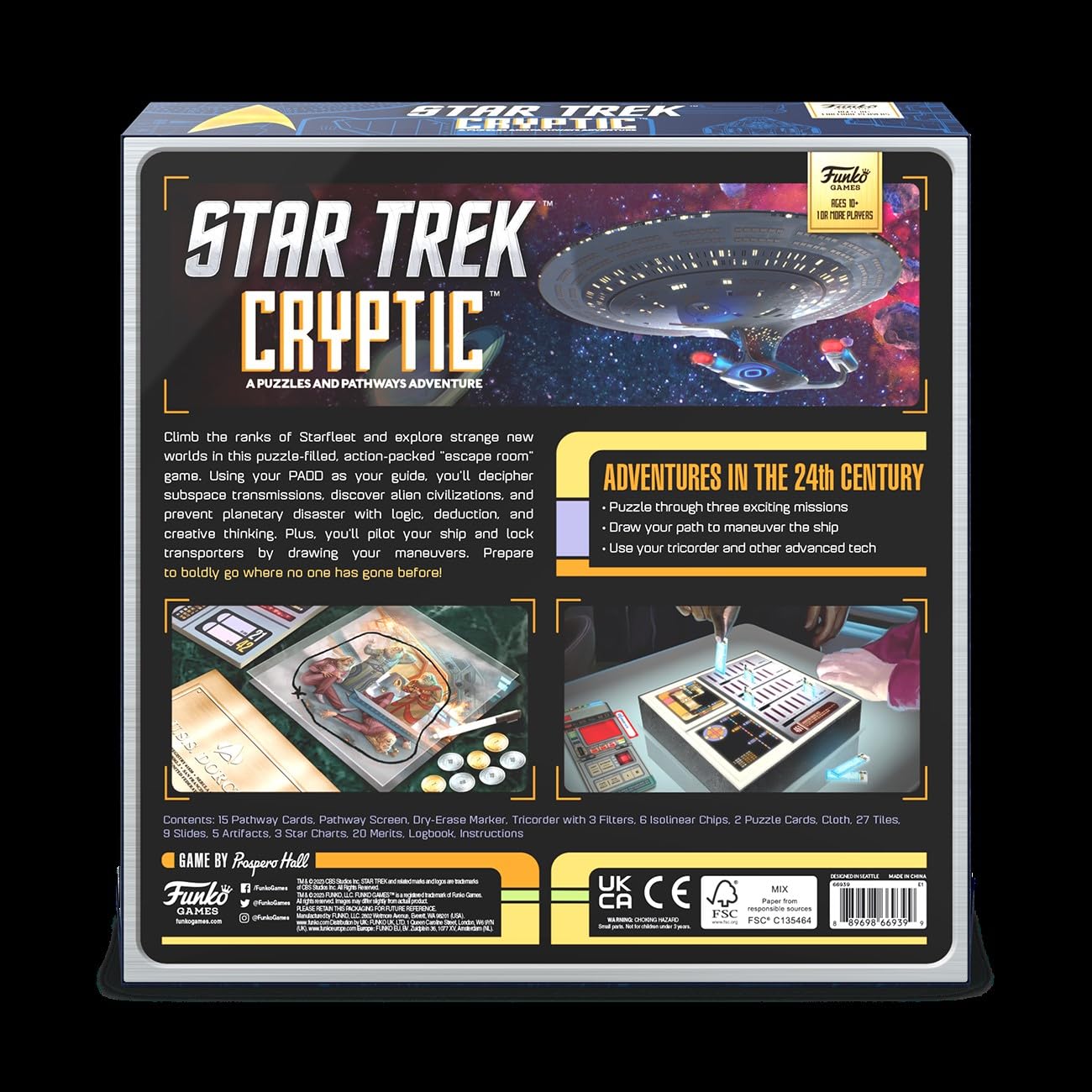 Funko Star Trek Cryptic - A Puzzles and Pathways Adventure for 1 or More Players Ages 10 and Up