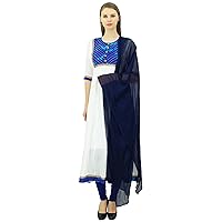 Designer Party Wear Anarkali Suit With Churidar Salwar Ethnic Wear