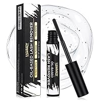 LASHVIEW Lash Remover, Cluster Lash Glue Remover, Rose Extract DIY Eyelash Extension Remover, Eyelash Glue Remover for False Eyelashes Self-Use Gentle Soothing Non-Irritating Eye Cleanser Oil 5ML