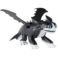 Dreamworks Dragons Fire and Flight 12-Inch Thunder Figure with Lights and Sounds, The Nine Realms, Kids Toys for Ages 4 and Up