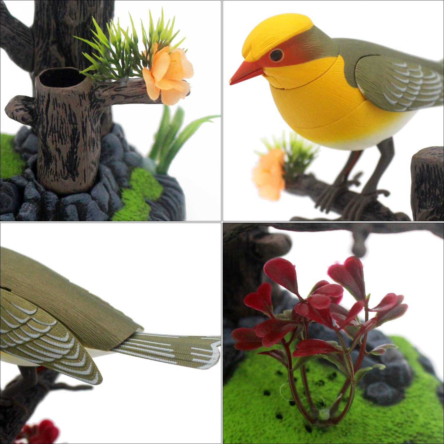 Tipmant Cute Electronic Pets Simulation Sparrow Bird Can Move Chirp Pen Holders Office Home Decor Ornament Kids Toys Birthday Gifts