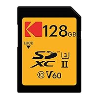 Kodak 128GB UHS-II U3 V60 Ultra Pro SDXC Memory Card