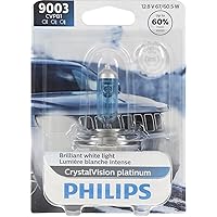 Philips Automotive Lighting 9003 CrystalVision Platinum Upgrade Headlight Bulb, Pack of 1