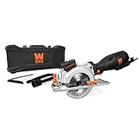KREBS Circular Saw 4500 RPM Hand-Held Cord Circular Saw, 11 Amp with 7-1/4  Inch Blade, Adjustable Cutting Depth (1-3/4 to 2-1/2) for Wood and Logs