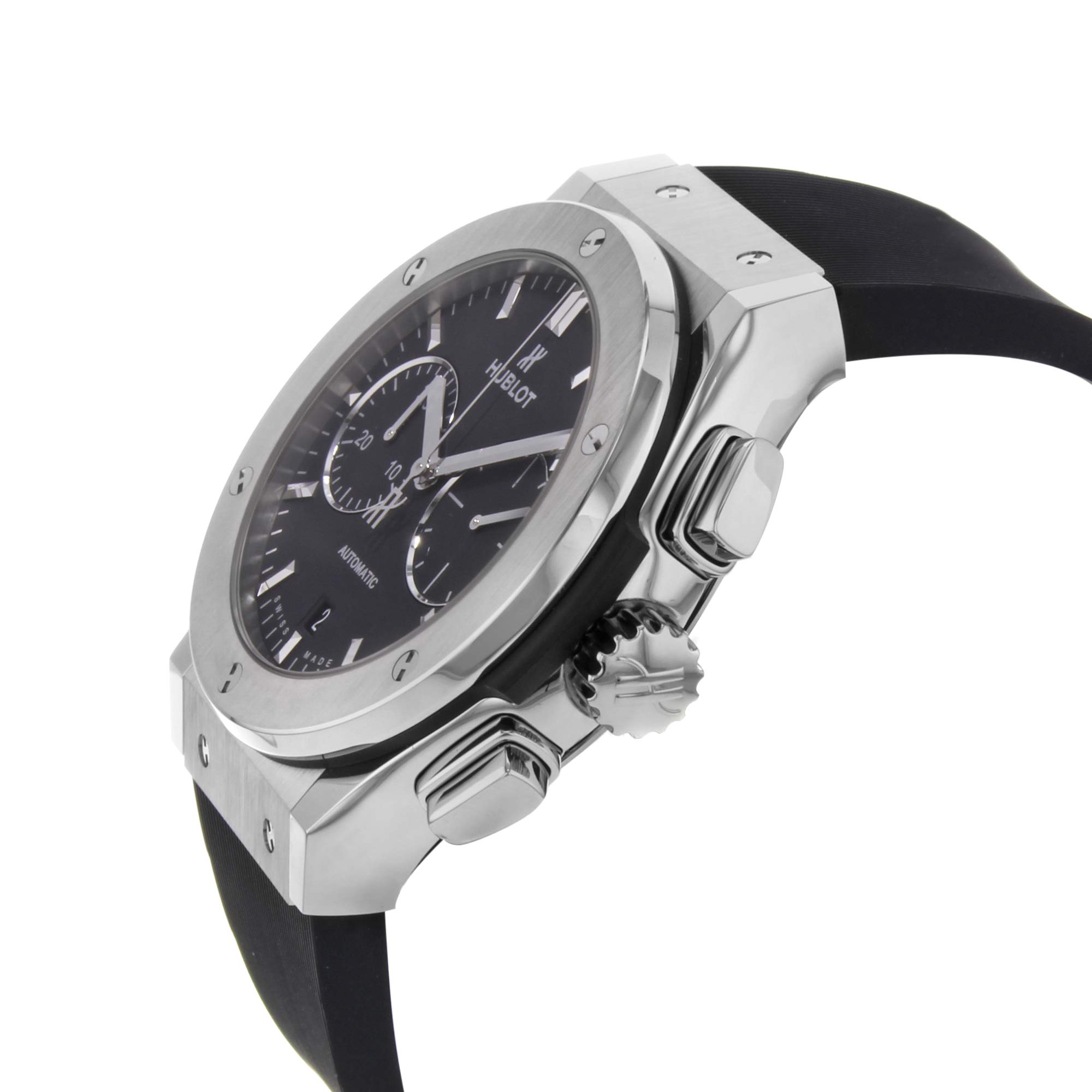 Hublot Classic Fusion Black Dial Chronograph Mens Automatic Watch 521.NX.1171.RX