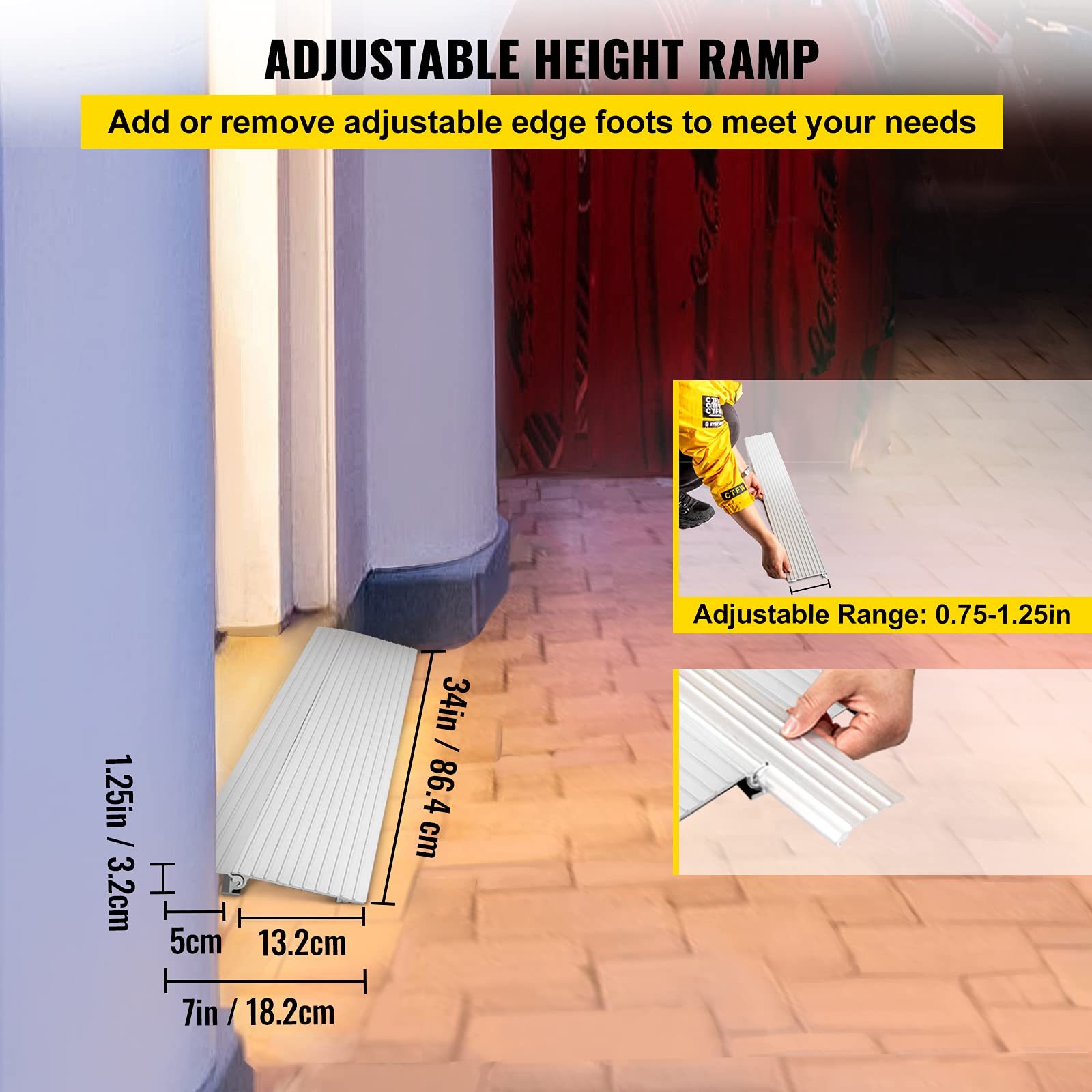 VEVOR Door Threshold Ramp, 1