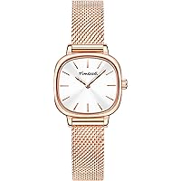 BREAK Ladies Female Cute Small Minimalist Casual Stainless Steel Mesh Band Quartz Watches for Women