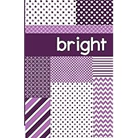 Bright...Purple: A Daily Wellness Planner, Food Tracker, Daily Journal, Water Tracker, Gratitude Journal, All-in-One Daily Habit Stack Organizer