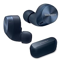 HiFi True Wireless Multipoint Bluetooth Earbuds with Noise Cancelling, 3 Device Multipoint Connectivity, Wireless Charging, Impressive Call Quality, LDAC Compatible - EAH-AZ60M2-A (Blue)