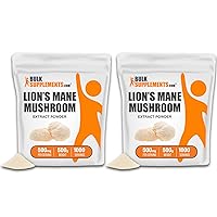 BULKSUPPLEMENTS.COM Lion's Mane Mushroom Extract Powder & Cordyceps Extract Powder 500g