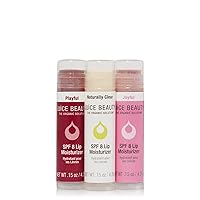 Juice Beauty SPF 8 Lip Moisturizers Trio, Natural Formula with Antioxidant-Rich Plant Oils and SPF 8 Protection, Moisturizes and Nourishes Lips, and Cruelty-Free - 4.25g each