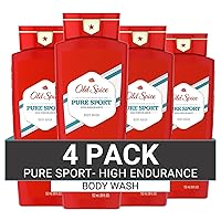 High Endurance Body Wash for Men, Pure Sport Scent, 18 FL OZ (532 mL) (Pack of 4) Old Spice High Endurance Body Wash for Men, Pure Sport Scent, 18 FL OZ (532 mL) (Pack of 4)