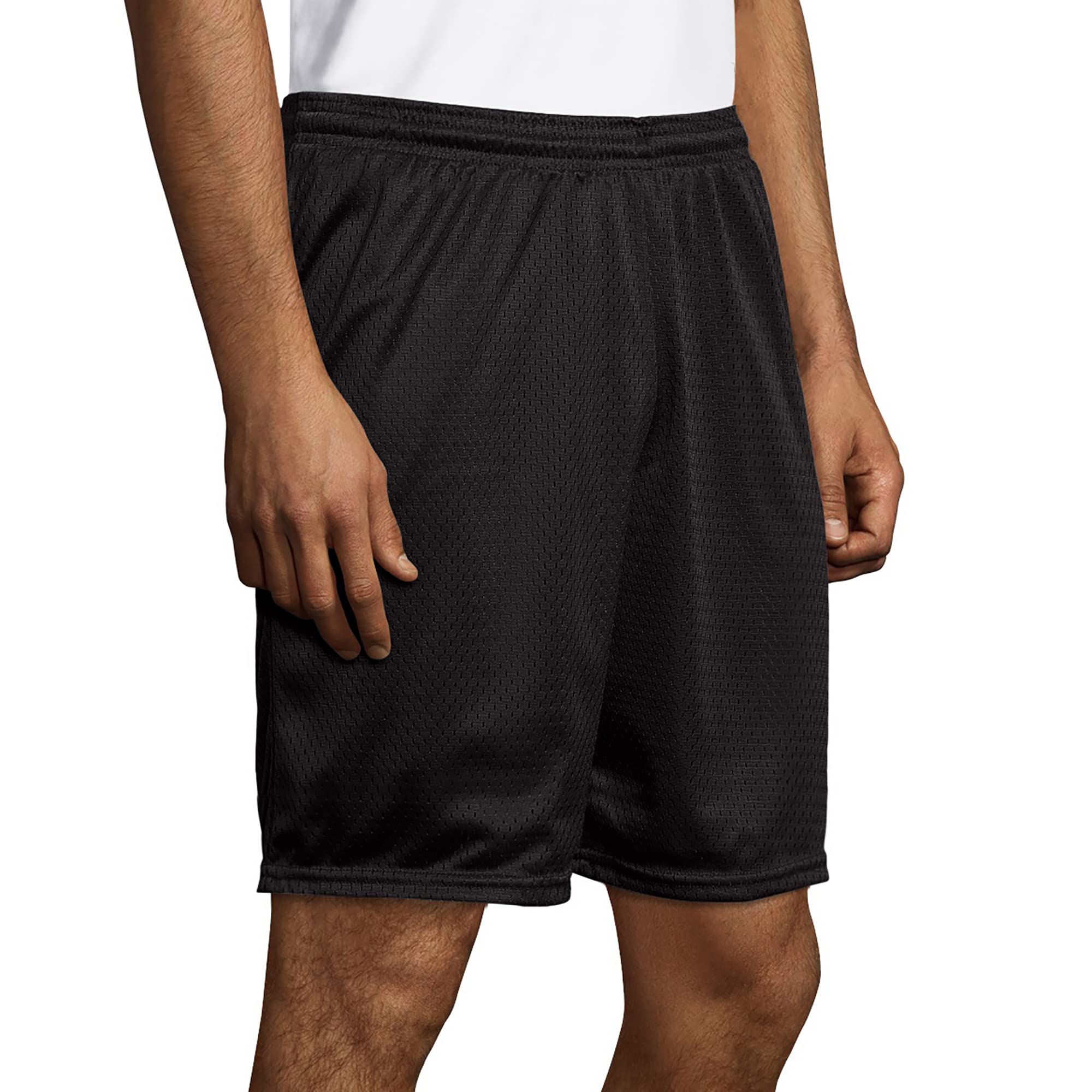 Hanes Sport Men's Mesh Pocket Shorts, Men’s Performance Gear Shorts, Men’s Athletic Shorts, 9