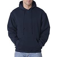 Bayside Adult Pullover Matching Drawstring Hooded Sweatshirt, Navy, XXXX-Large