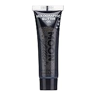 Holographic Face & Body Glitter Gel 12ml - Black - Glitter Face Paint