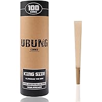 UBUNG 100 Large Size Conical Pre-Twisted Sleeves (King Size 108 mm Tapered Paper Sleeves) and 2 Joint Sleeves
