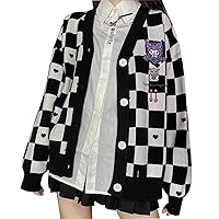 Kawaii Cinnamoroll Cardigan Sweaters for Women Girls Long Sleeve Open Front Knit Cardigans JK School Uniform