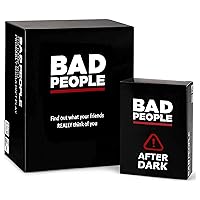 BAD PEOPLE Party Game + After Dark Expansion Set - Hilarious Adult Card Game for Fun Parties and Board Games Night with Your Group - Find Out What Your Friends Really Think of You