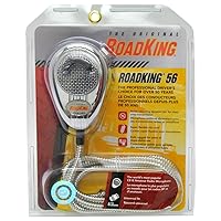 RoadKing RK56CHSS Chrome Noise Canceling CB Microphone with Chrome Flex Cord,XLR, Silver