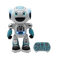 LEXiBOOK - Powerman Advance - Remote Control Robot, Interactive and Educational Toy for Children, Walks, Dances, Plays Music, Makes and Tells Stories, Educational quizzes, STEM programmable - ROB28EN