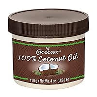 Cococare 100% Coconut Oil - All Natural Coconut Oil for Use on Skin & Hair - Ideal for All Skin Types (4oz)