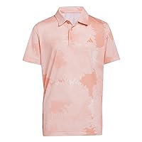 adidas Boy's Flower Mesh Golf Polo Shirt