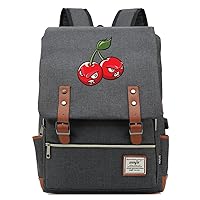 Game Plants vs. Zombies Vintage Rucksack 15.6-inch Laptop Backpack Business Bag with USB Charging Port Grey / 1