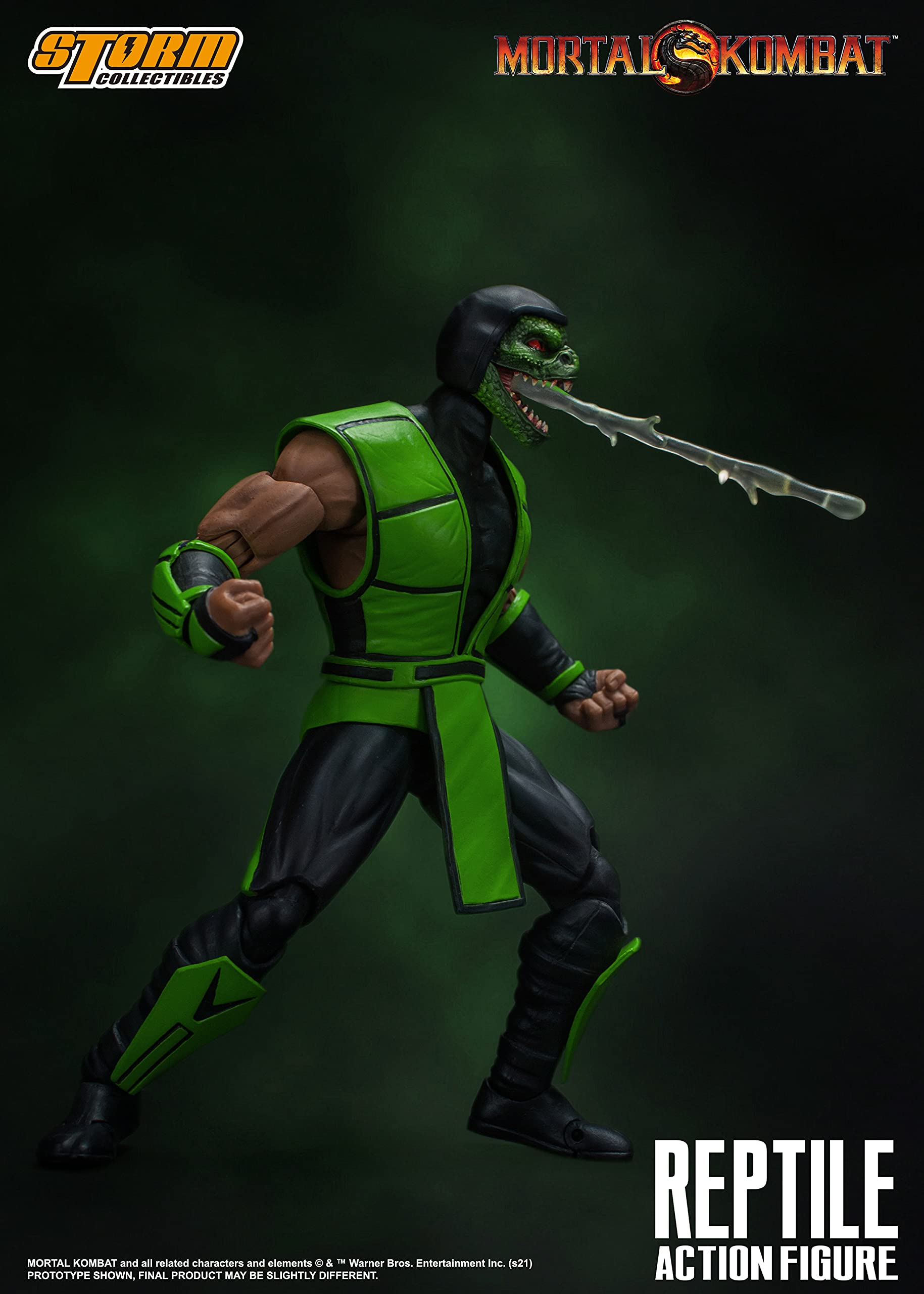 Storm Collectibles - Mortal Kombat - Reptile, Storm Collectibles 1/12 Action Figure , Green