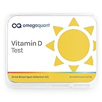 Omega Quant Vitamin D Home Test Kit - with Collection Kit, Vitamin D Test | Accurate Results, Validated Methods, Certified Lab, Fast Results