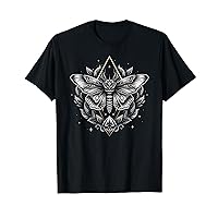 Moth Lepidoptera Heterocera Folkloric Wiccan Nature Goth T-Shirt