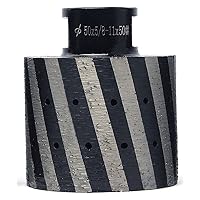 2 Inch Diamond Drum Wheel Resin Filled Coarse Grinding with 5/8-11 Thread for Polishing Concrete Granite Stone Sink Hole(Grit 50)