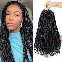 16 Packs Ombre Gold Pre-Looped Passion Twists Braiding Synthetic Hair, Pre-Twisted Passion Twist Hair 18 Inch & 24 Inch, Passion Twist Crochet Hair for Black Women Crochet Passion Twist Hair Extension