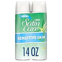 Gillette Venus Satin Care Sensitive Skin Shave Gel for Women 7 ounce, 2 count