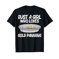 Cute Gold Panning For Girls Kids Miner Digger Mining Hunting T-Shirt