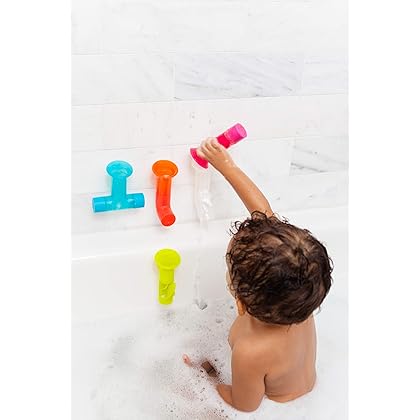 Boon PIPES Toddler Bath Toys - Toddler and Baby Bath Toys - Multicolored - Ages 12 Months and Up - 5 Count