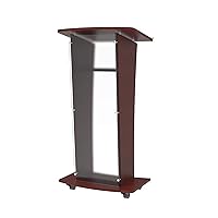 Wood Podium with Frost Acrylic Front Panel, 46