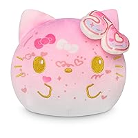 TeeTurtle Plushiverse - The Officially Licensed Original Sanrio Plushie - Hello Kitty - 50th Anniversary - Pink Reversible Plushie
