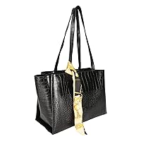 BAGSWORKS Women's Bag/Shoulder Bag/Tote Bag/Croc Pattern/Ice Bag