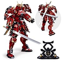 Samurai Mech Warrior Model Building Sets, Double Swords Robot Building Blocks Toy Set, 923 Pcs Creative Collectible Gift for Adults Man Teens Boys 8+